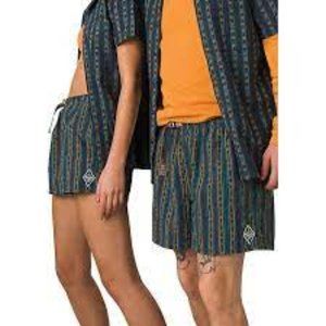 Prana Unisex Indio Heritage Short Relaxed Fit Size Small